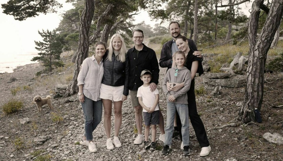 Billedet her er fra de to royale familiers fælles ferie på Gotland sidste sommer.