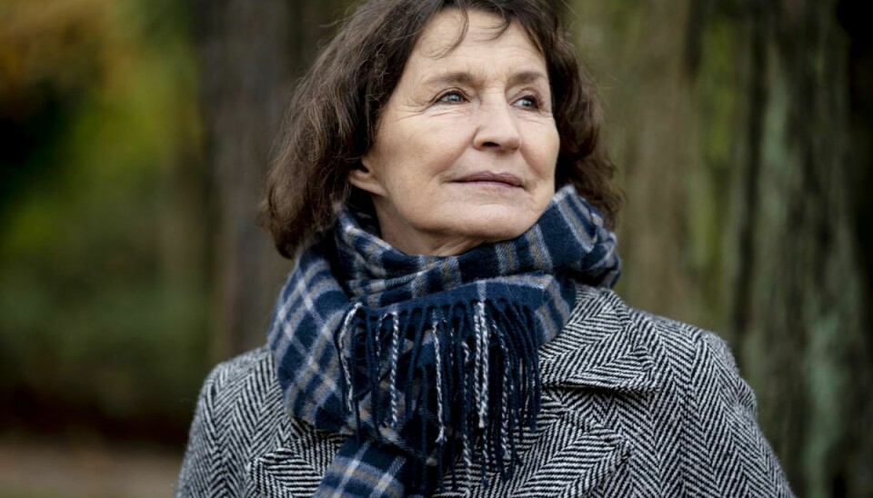 Skuespillerinde Karen-Lise Mynster fylder 70 år den 7. maj. Her er hun fotograferet i Frederiksberg Have i november 2020.