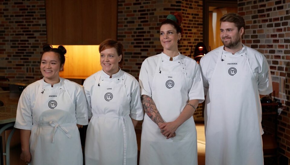 Lone Landsy (2. fra højre) blev årets vinder af Masterchef på TV 3