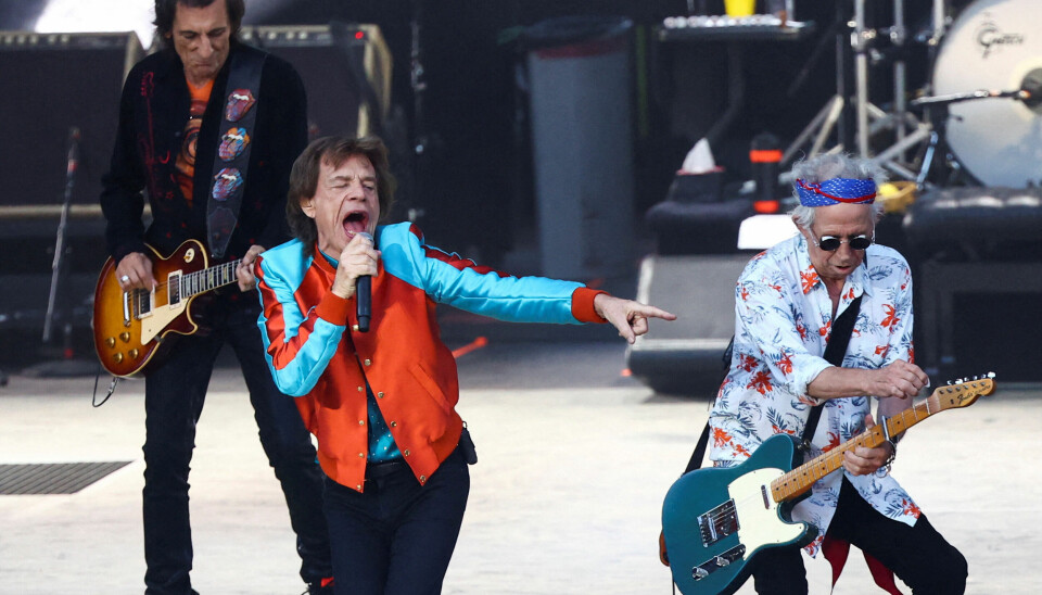 Mick Jagger, Ronnie Wood og Keith Richards ses her optræde i Berlin under deres 'Stones Sixty Europe'-turné i 2022. Mick Jagger, Ronnie Wood og Keith Richards ses her optræde i Berlin under deres 'Stones Sixty Europe'-turné i 2022.