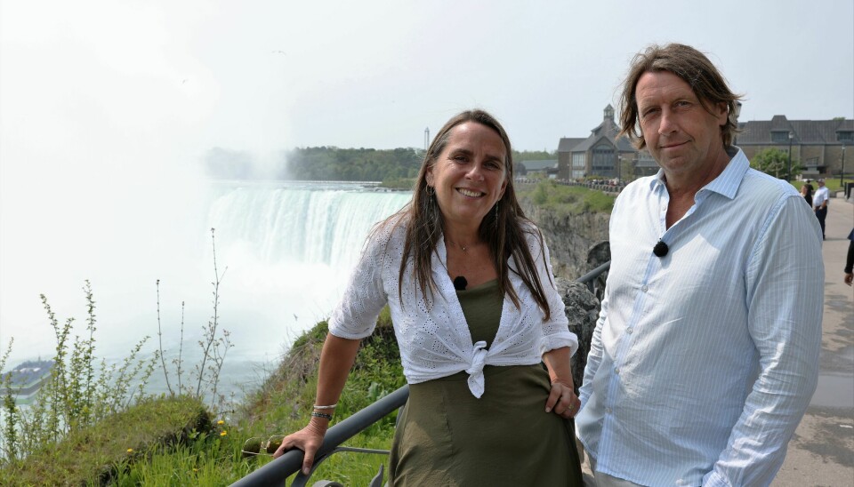 TV-makkerparret Anne Hjernø og Anders Agger, her i Canada, har et ønske om snart at kunne besøge det afrikanske kontinent.