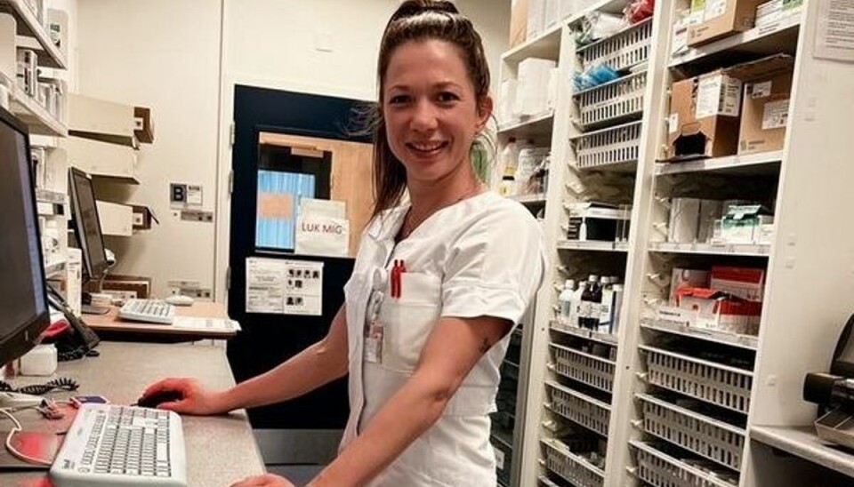 Sarah Mahfoud på sin arbejdslads, 'geriatrisk afdeling' på Amager Hospital. Sarah Mahfoud på sin arbejdslads, 'geriatrisk afdeling' på Amager Hospital.