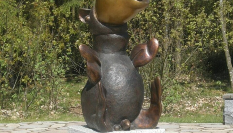 Prins Henriks 'Fabeldyr', der er en del af en stor, permanent skulptur udstilling, der kan ses og nydes langs 'Skulpturstien' i Billund.