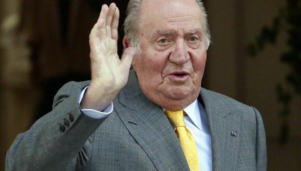 Den tidligere spanske konge, Juan Carlos, frasagde sig tronen i Spanien i 2014. (Arkivfoto)