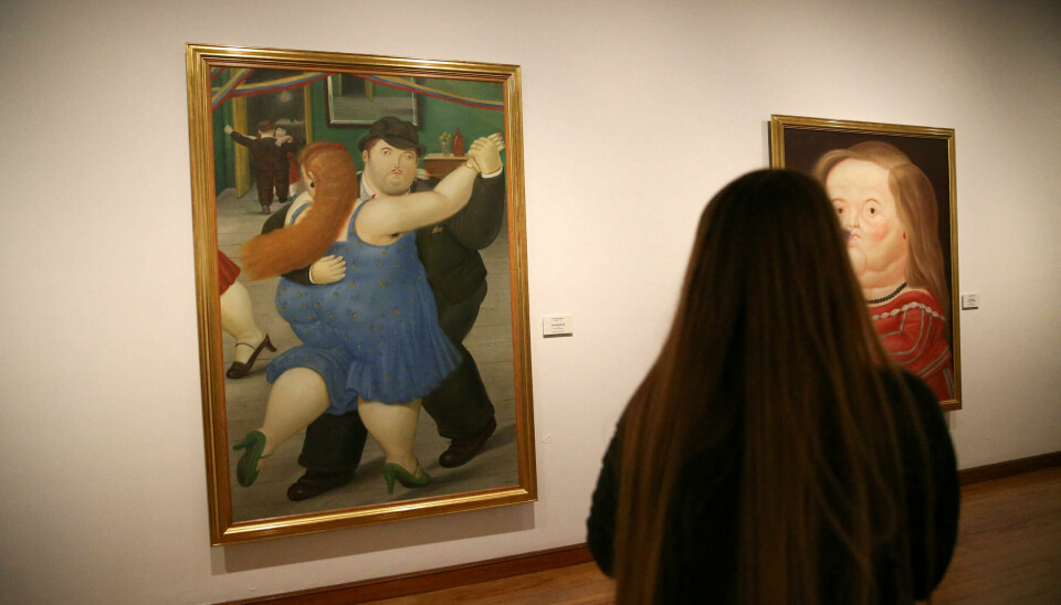 Fernando Boteros kunstværker skildrer alt fra dagligdagen i Columbia til vold og politiske emner. (Arkivfoto).