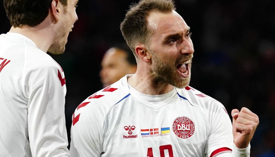 En glad Eriksen tilbage på landsholdet. En glad Eriksen tilbage på landsholdet.