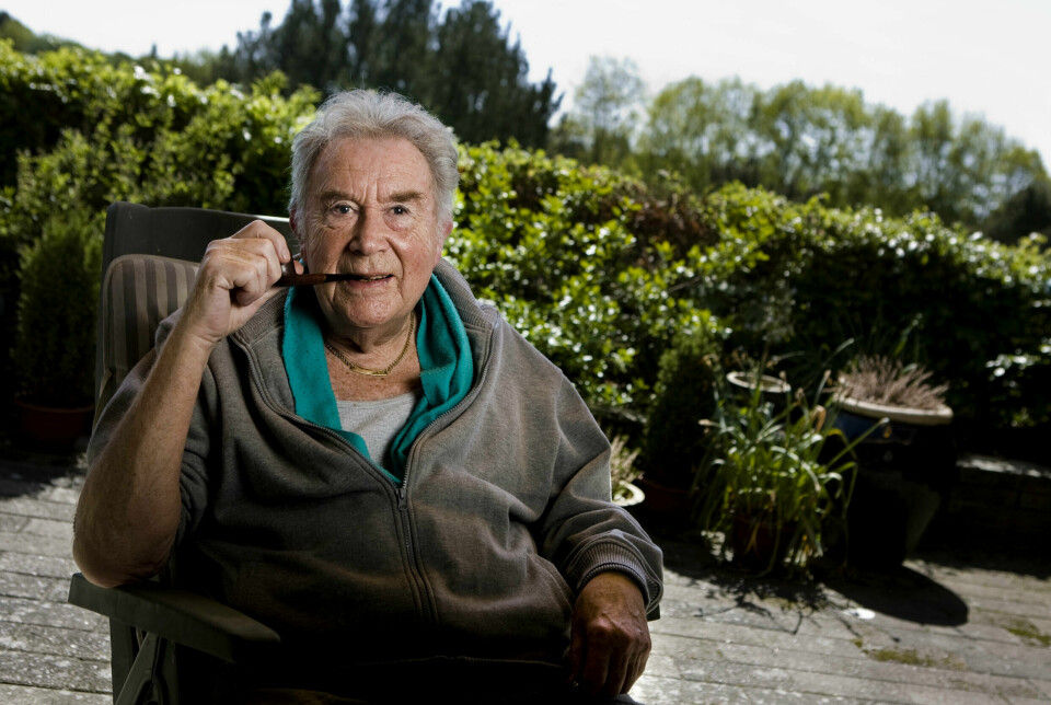 Skuespiller Jørgen Reenberg i sit hjem Virum, den 11. maj 2008. Reenberg er afgået ved døden i en alder af 96 år. Hans karriere som kongelig skuespiller strakte sig over 60 år.