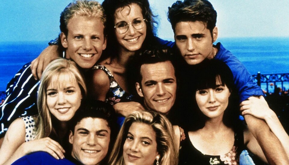 De skønne karakterer og skuespillere i kult-serien Bevely Hills 90210.