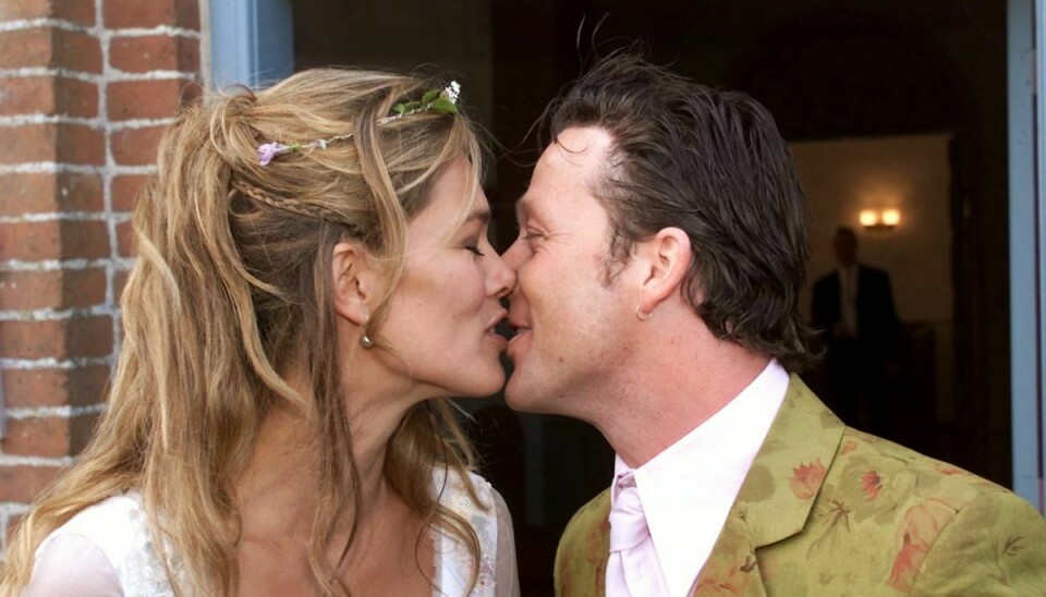Sådan så det ud, da Renée Toft Simonsen og Thomas Helmig giftede sig i 2000. (Arkivfoto).