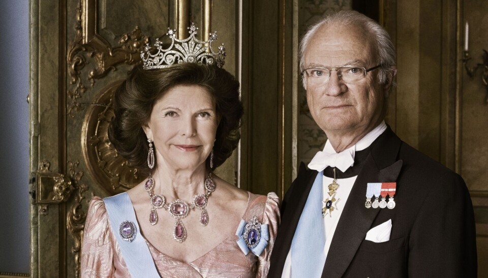 Det svenske kongepar, kong Carl Gustaf og dronning Silvia