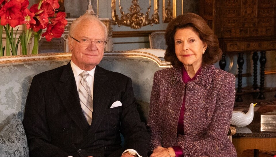 Det svenske kongepar, kong Carl Gustaf og dronning Silvia.