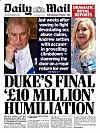 Sådan ser forsiden af Daily Mail ud i dag.
