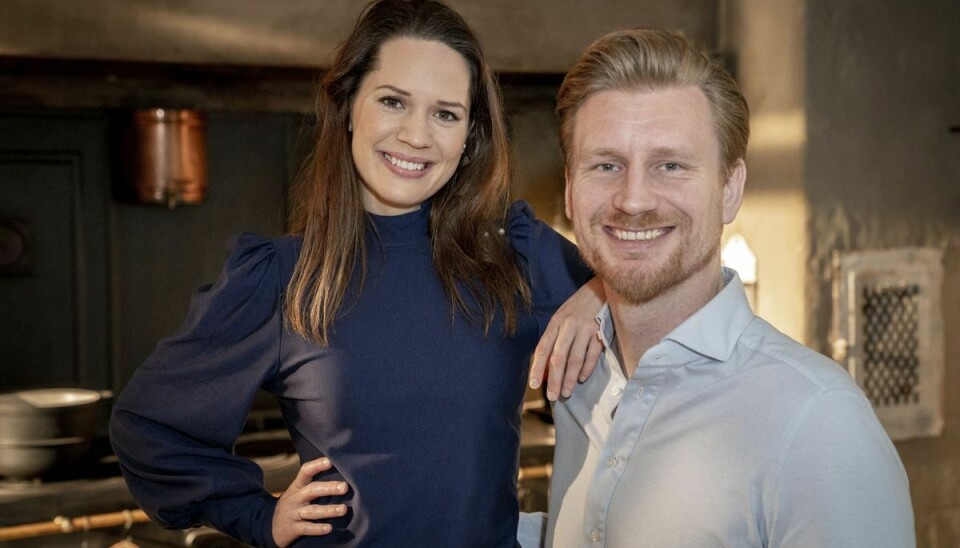 Selv om Amanda Dollerup og Andreas Jebro begge er aktuelle i den nye sæson af 'Badehotellet', har de ingen scener sammen. Parret blev gift i 2017 og er forældre til sønnen August. (Arkivfoto)