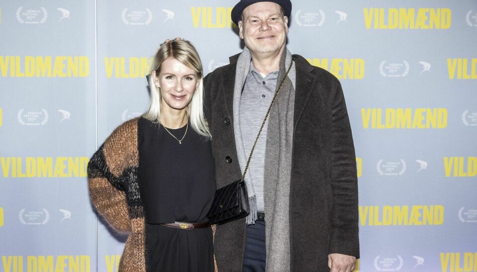 Andreas Bo og Katrine Wadil ved premiere på filmen 'Vildmænd', i Imperial i København.