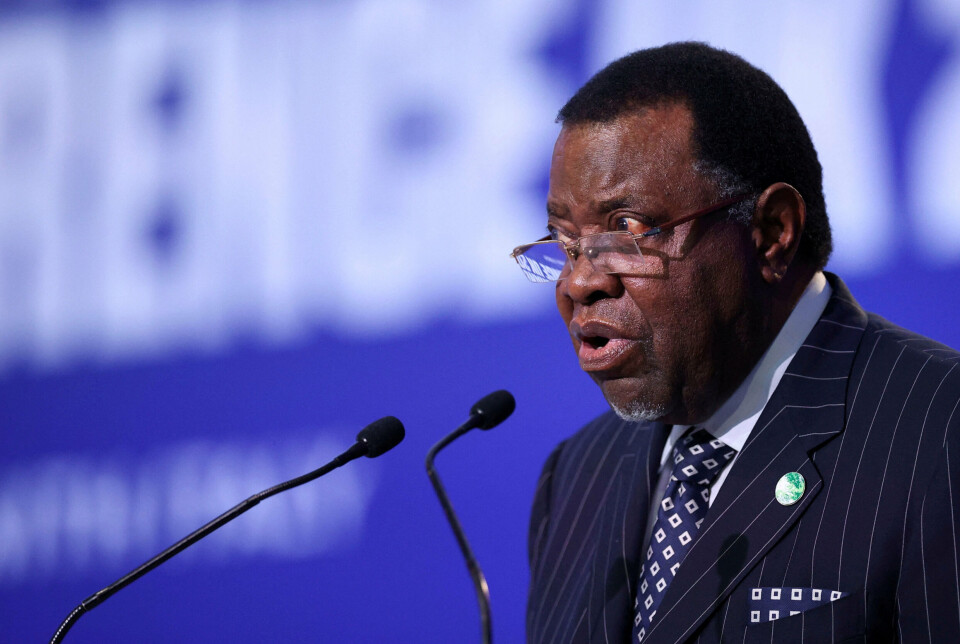 Hage Gottfried Geingob har været Namibias præsident siden 2015.
(Arkivfoto).