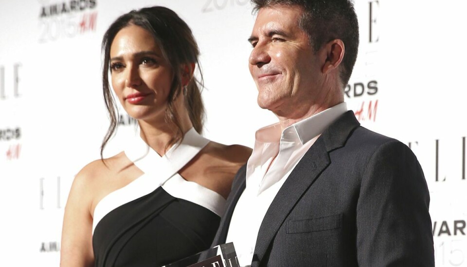 Simon Cowell og hans forlovede Lauren Silverman.