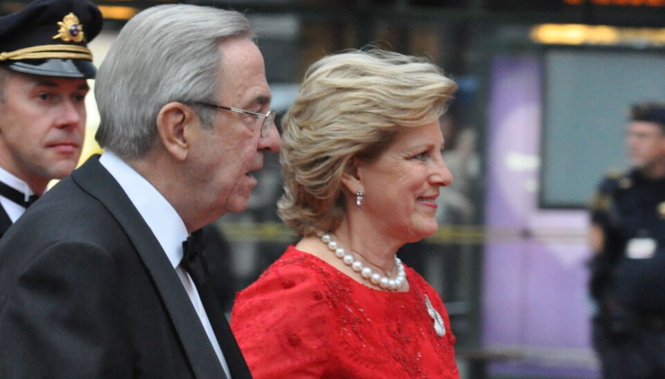 Dronning Anne-Marie ses her sammen med nu afdøde kong Konstantin