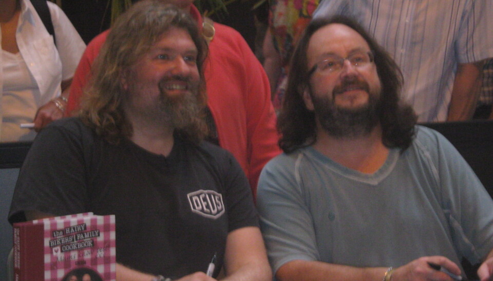 Dave Meyers (th) ses her sammen med sin 'Hairy Bikers'-makker Si King