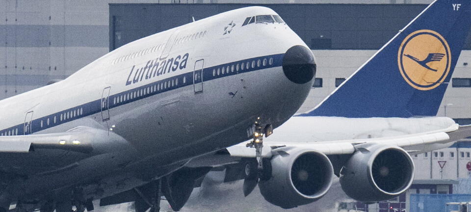 Amok med gaffel: Fly måtte gå ned