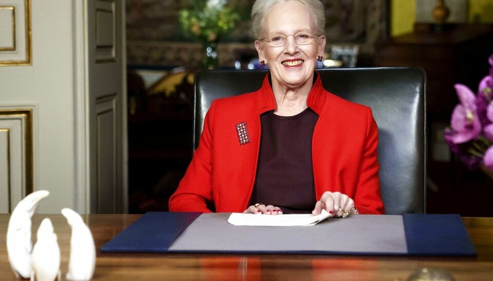 Nytårsaften holdt dronning Margrethe sin 50. nytårstale. Hun holdt sin første nytårstale i 1972 som 32-årig. Og hun er den danske regent, der har holdt flest af slagsen. (Arkivfoto).