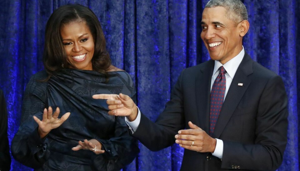Obama-parret indtager førstepladsen som henholdsvis den mest beundrede kvinde og den mest beundrede mand.