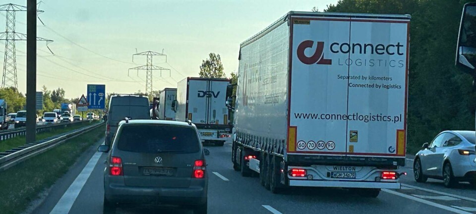 Totalt spærret ved motorvej