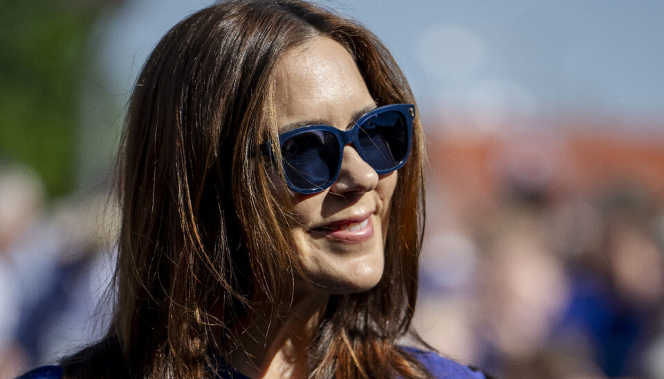 Dronning Mary ses her i startområdet i Kalundborg