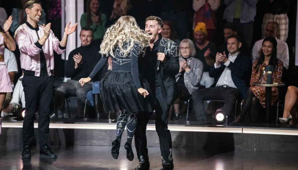 Jimilian og Asta Björk hoppede og dansede af glæde, da sejren var i hus.