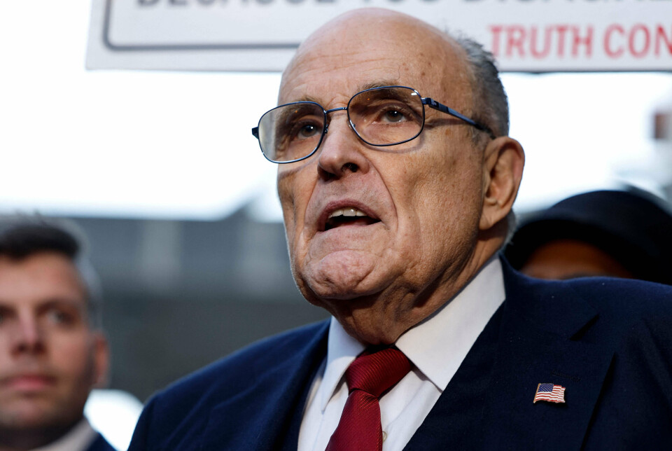 Rudy Giuliani var borgmester under al-Qaedas angreb på New York i 2001. I de senere år har han været advokat for Donald Trump. Det har kostet ham dyrt. Den 28. maj fylder han 80. (Arkivfoto.)
