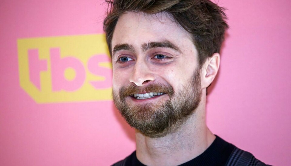 Daniel Radcliffe fik sit første kys på Harry Potter-settet. I dag danner den 32-årige skuespiller par med kollegaen Erin Darke. (Arkivfoto).
