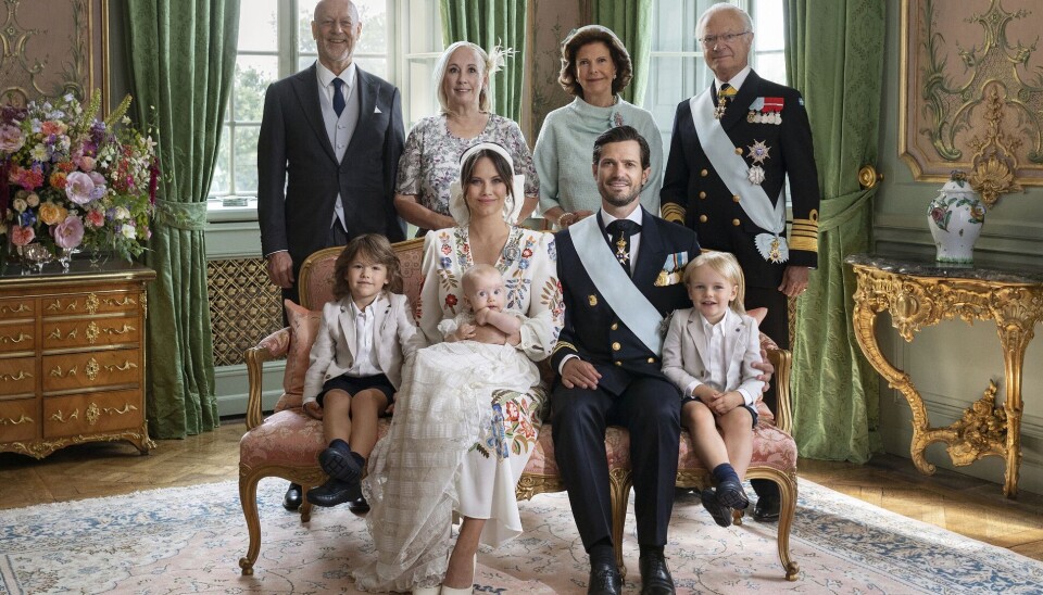 Billedet her er fra nu 3-årige prins Julians dåb den 14. august 2021.
