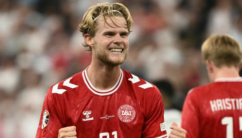 Morten Hjulmand er blevet spottet i 'Borgen'.