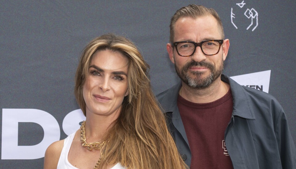 Adam Duvå Hall med hustruen Christine Gjødsbøl Jensen til 'Minds of '99'. De har to børn.
