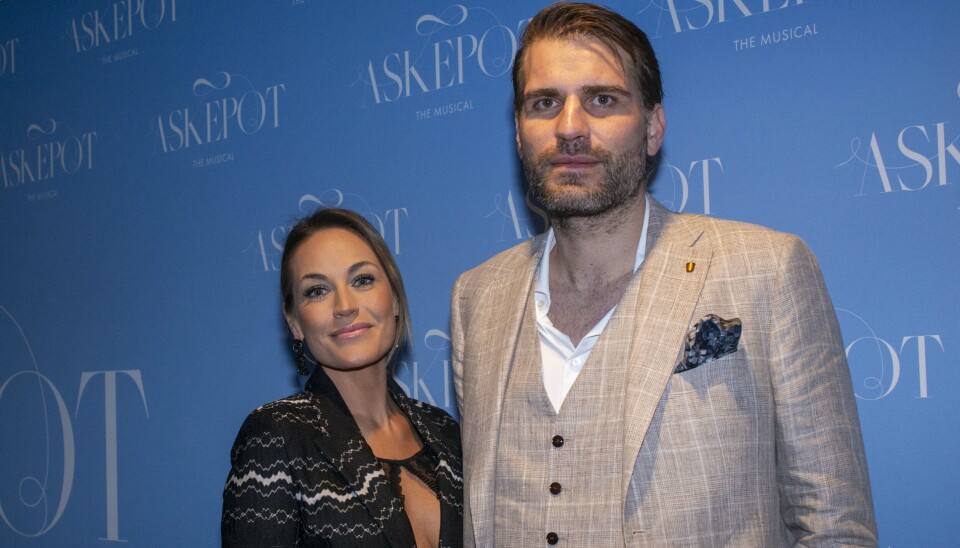 Amalie Szigethy med børnenes far, Mikkel Skelskov.
