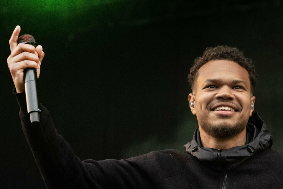 Tidligere på sommeren stod Lamin på scenen til Jelling Musikfestival sammen med Artigeardit. (Arkivfoto).