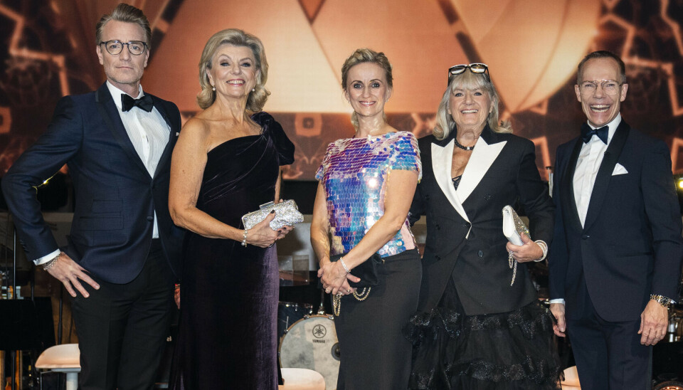 Nikolaj Hübbe, Anne Laxholm, Marianne Eihilt, Britt Bendixen og Jens Werner fra finalen i 'Vild Med Dans' 19. december 2020. Både Britt Bendixen og Jens Werner er her ikke mere.