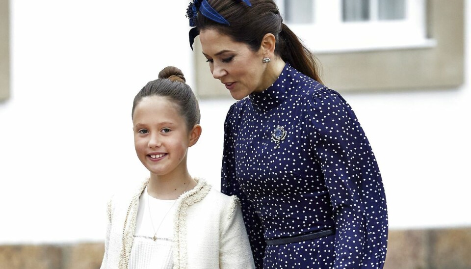 Prinsesse Josephine ses her sammen med sin mor, kronprinsesse Mary.