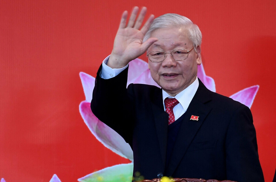 Nguyen Phu Trong var generalsekretær for kommunistpartiet i Vietnam i 13 år.