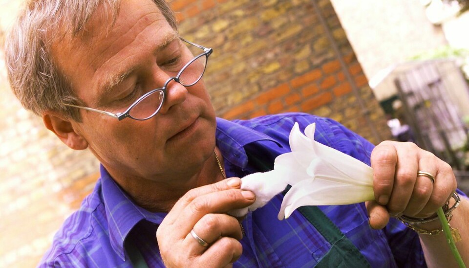 Erik Bering, den 6. juli 1999. Erik Bering, der er manden bag blomsterbutikken Bering House of Flowers og kongelig hofleverandør, er død efter kort tids sygdom. Det oplyser hans bror, Åge Bering, til Ekstra Bladet. Erik Bering blev 76 år.. (Foto: Jørgen Jessen/Ritzau Scanpix)