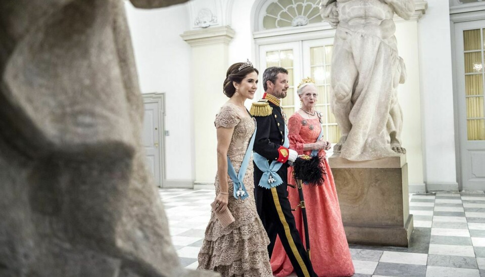 Dronning Margrethe er stolt af Kronprinsen og Kronprinsessen.