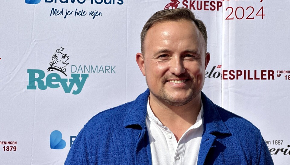 Thomas Evers Poulsen støtter sin mor.