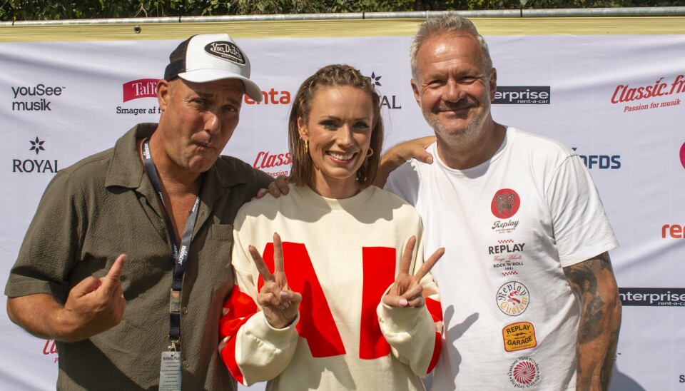 Lisbeth Østergaard flankeres her af Dan Rachlin og Riffi Haddaoui ved 'Vi elsker '90'erne'.