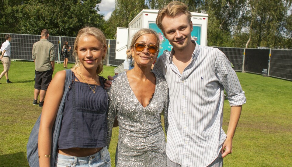 Maria Montell var der også her med to af sine tre børn, Villum og Smilla.