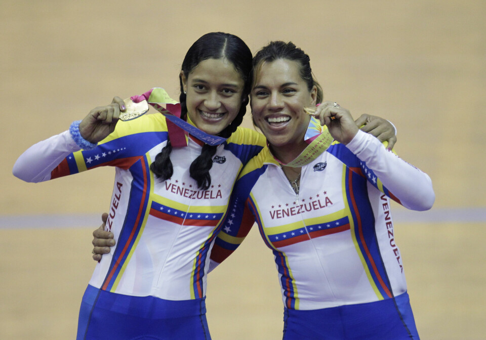 Daniela Larreal Chirinos fejrer her, at hun i 2011 vandt guld til OL.