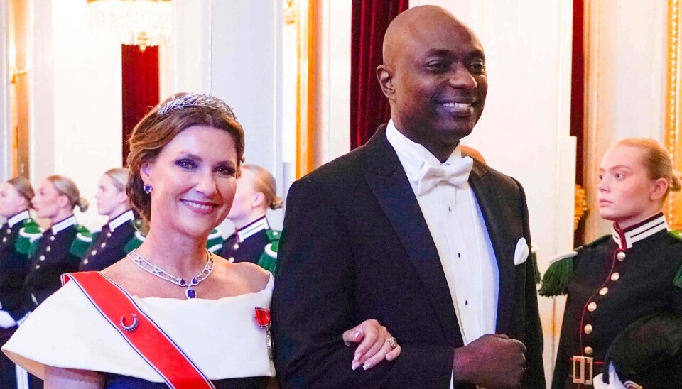 Prinsesse Märtha Louise ses her med sin kommende ægtemand Durek Verrett.