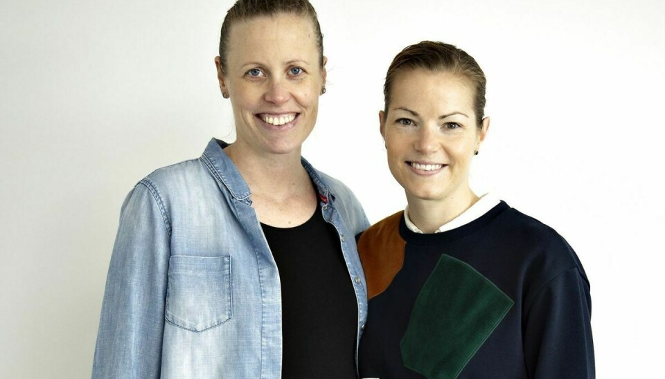 Christinna Pedersen, til højre, og Kamilla Rytter Juhl