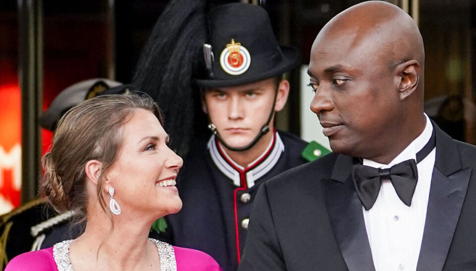Norske prinsesse Märtha Louise og hendes kommende ægtemand, den selvudråbte amerikanske shaman Durek Verrett.