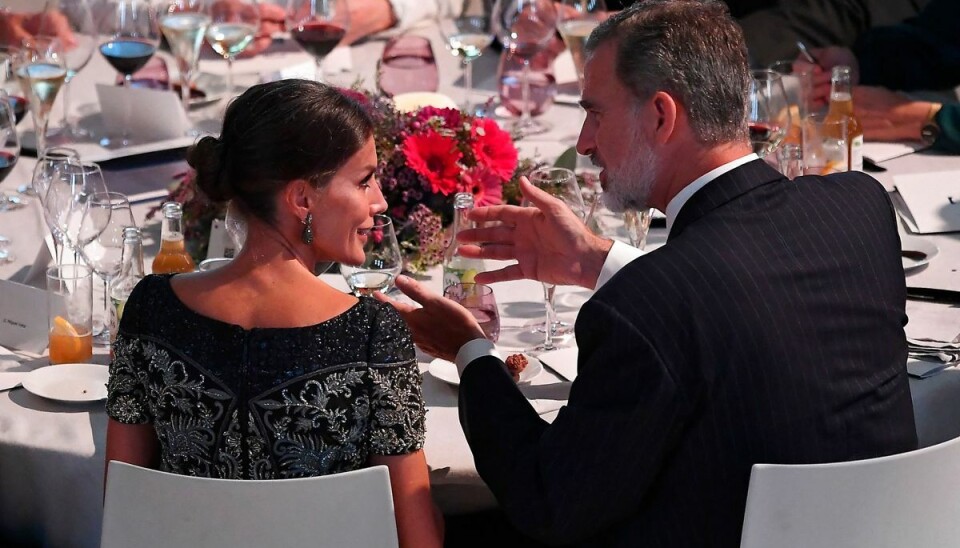 Spaniens Kong Felipe VI og Dronning Letizia var med til prisfesten.