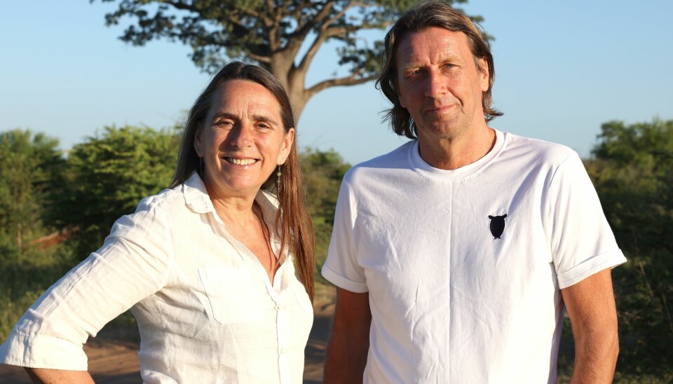 Anne Hjernøe og kollegaen Anders Agger fra 'Anne og Anders i Afrika'.