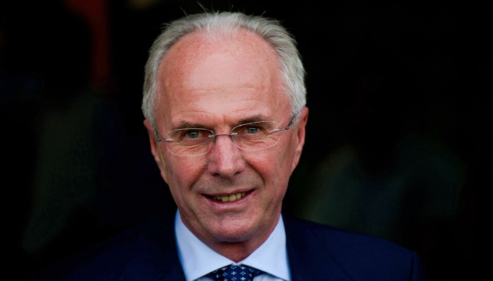 Den nu afdøde legendariske svenske fodboldtræner Sven-Göran Eriksson.